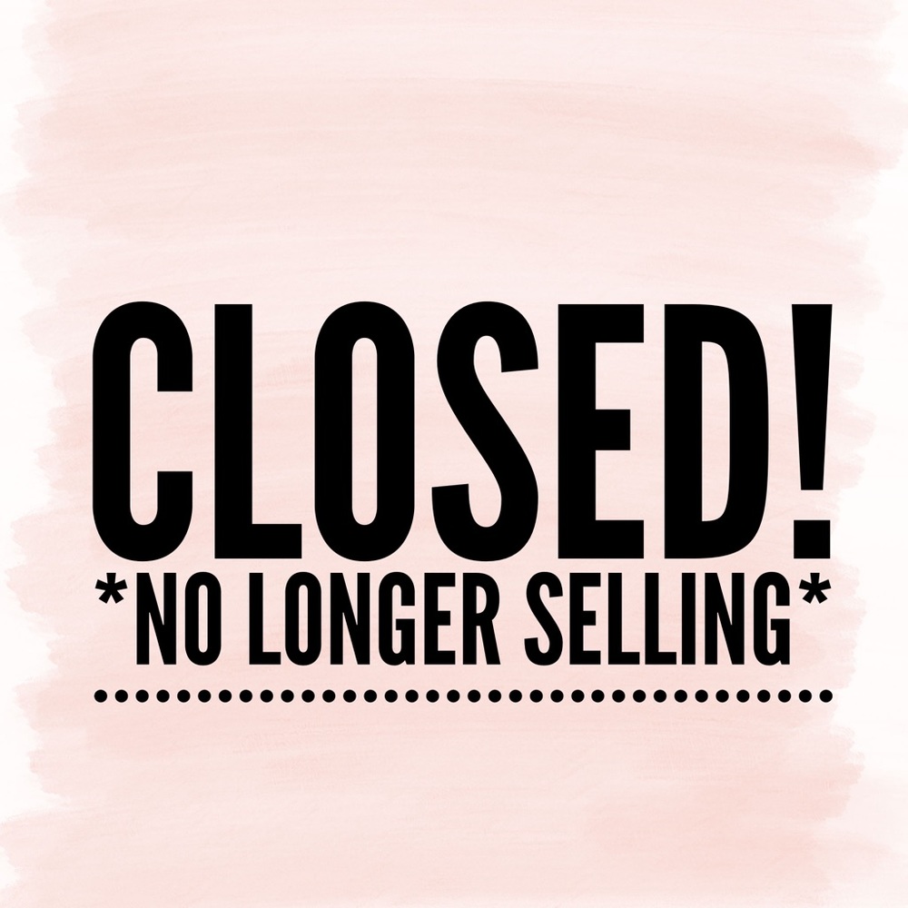 No longer selling items